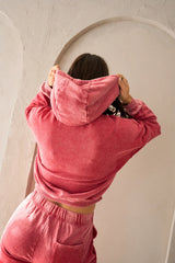 Vitality Homebody® Women's Hoodie - Hot Pepper Washed