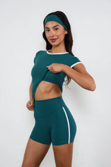 Cloud II™ Bra Tee - Spruce Contrast