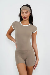Cloud II™ Bra Tee - Cashew Contrast