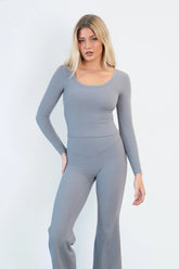 Cloud II™ Rib U Long Sleeve - Pebble