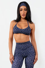 Cloud II™ Micro Halter Bra - Oxford Microfloral