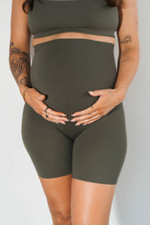 Cloud II™ Maternity Rider Short - Olive