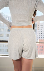 Vitality Float Rib Boxer Short - Stone Marl