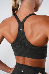 Vitality Pulse® Strappy Racer Bra - Woodgrain