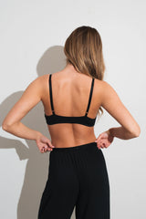 Vitality Float V Bralette - Midnight