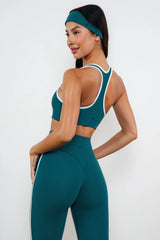 Cloud II™ Swoop Bra - Spruce Contrast