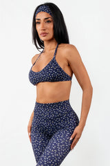 Cloud II™ Micro Halter Bra - Oxford Microfloral