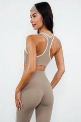 Cloud II™ Swoop Bra - Cashew Contrast
