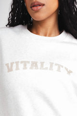 Vitality Cozy® Uni Crew - Oat Marl - Varsity