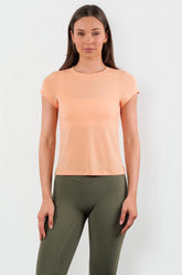 Vitality Flow Simple Tee - Light Peach