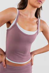 Cloud II™ Layered Tank - Earthy Plum