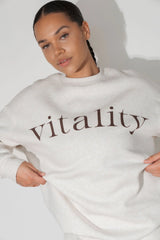 Vitality Cozy® Uni Crew - Oat Marl