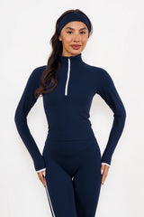 Cloud II™ Fitted Half Zip - Nocturne Contrast