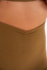 Cloud II™ Rib Cinch Wide Leg Trouser - Crocodile