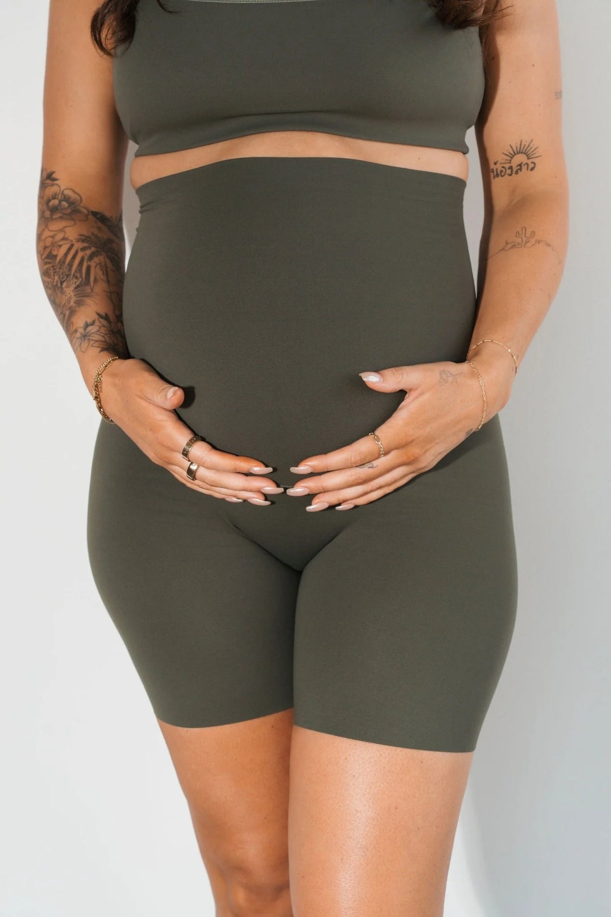 Cloud II™ Maternity Rider Short - Olive