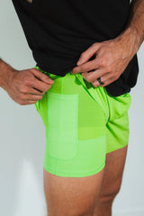 Vitality Prime® Sport Short 5" - Neon Green