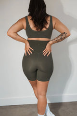 Cloud II™ Maternity Rider Short - Olive