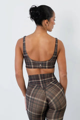 Cloud II™ U Bra - Espresso Plaid