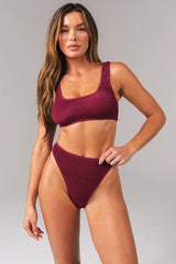 Oceana Scoop Top - Sangria