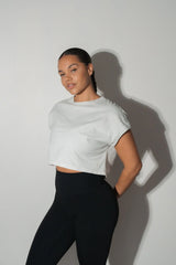 Vitality Retro® Boxy Tee - Bone Washed