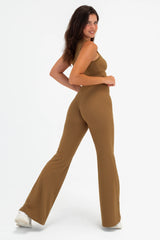 Cloud II™ Rib Cinch Wide Leg Trouser - Crocodile