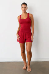Vitality Float Rib V Tank - Crimson