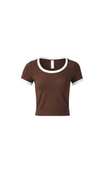 Vitality Motive Scoop Tee - Toffee Contrast