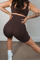 Cloud II™ Maternity Rider Short - Espresso