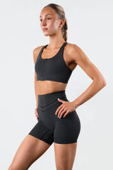 Vitality Pulse® Zip Bra - Midnight Washed