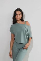 Vitality Vital® Off Shoulder Tee - Thyme