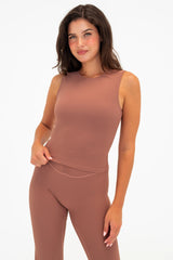 Cloud II™ Rib Crew Tank - Sepia