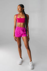 Vitality Surface Run Short - Fuchsia