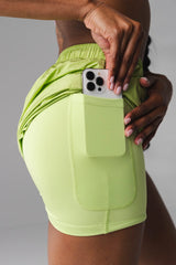 Vitality Surface Run Short - Lime