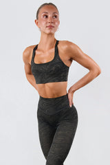 Vitality Pulse® Strappy Racer Bra - Woodgrain