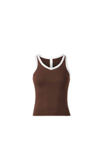 Vitality Motive Racer Tank - Toffee Contrast