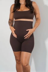 Cloud II™ Maternity Rider Short - Espresso
